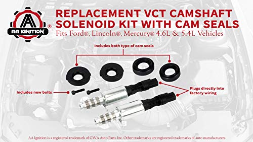 Camshaft Variable Valve Timing Solenoid VCT Replaces 8L3Z-6M280-B - Compatible with Ford, Lincoln & Mercury Vehicles