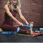 Tune Up Fitness – Double Loop Yoga Stretching Strap for Physical Therapy, Yoga, Working Out | Excellent Leg, Shoulder & Hamstring Stretcher & Yoga Strap | Enhances Flexibility, Mobility, Muscle Strength & Posture - Image 2