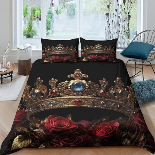 Housse de couette Couronne Royale effet 3D confortable - 4