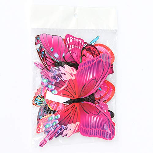 DOITOOL Adesivos de parede Borboleta 3D 24 peças Adesivos de parede Borboletas Removíveis Mural Deco