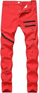 Amazon.es: Pantalon Rojo Hombre - Skinny: Ropa