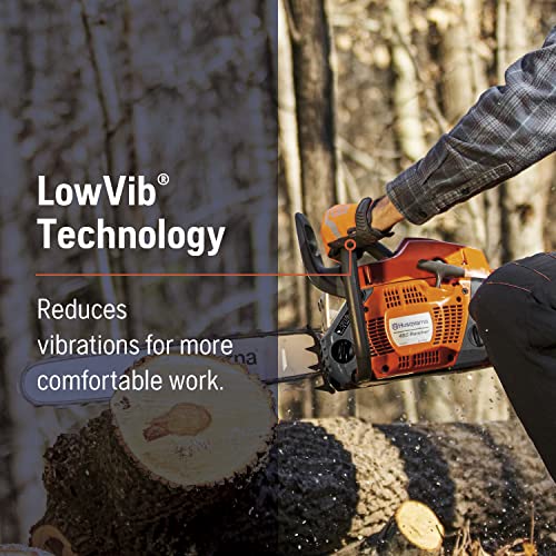 Husqvarna 455 Rancher Gas Chainsaw, 55-cc 3.5-HP, 2-Cycle X-Torq Engine, 20 Inch Chainsaw with Automatic Oiler, For Wood Cutting, Tree Trimming and Land Clearing