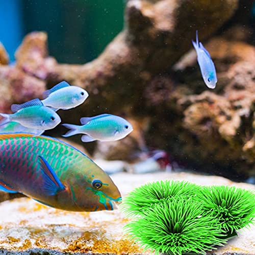 Image of Tyenaza Fish Breeding Grass, Aquarium Fish Tank Plastic Plants Ornamental Fish Betta Resting Spawning Bed Plastic Aquarium Plants Fish Tank Supplies