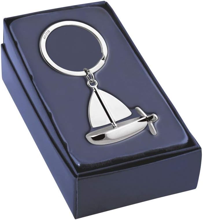 Ten 3D sailboat keychain cod.EL7923 cm 4x7,8x2h by Varotto & Co, Steel - Image 3