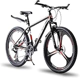 LSBIKE Mountainbike 24/26/27.5 Zoll, 21-Gang Shimano, Hardtail MTB mit Stoßdämpfer...