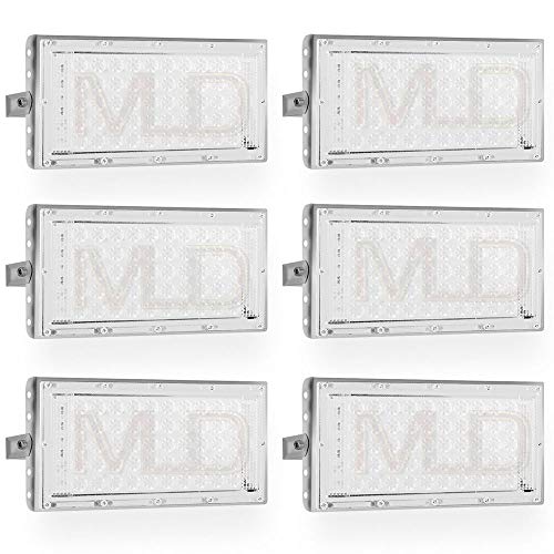 Image of MLD 20W Led Flood Light AC 220V Waterproof Brick focus Floodlights for indoor outdoor Lights | White | 20 Watt | Pack Of 6