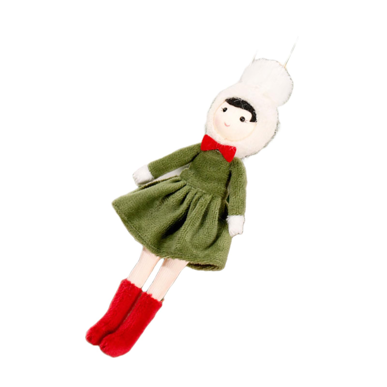 NVOQILIN Scandinavian Girl Doll Hanging Ornament Christmas Tree Decoration for Doorway Mantels Window Holiday Party Centerpieces Nordic Girl Doll Ornament