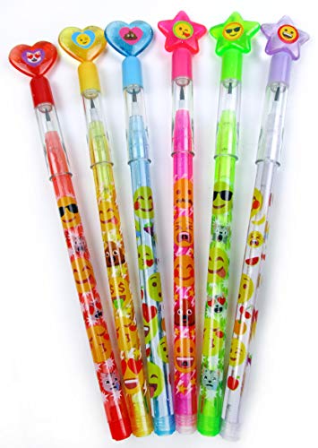 Crayons à pointe multiple emoji TINYMILLS (lot de 24) pour enfants