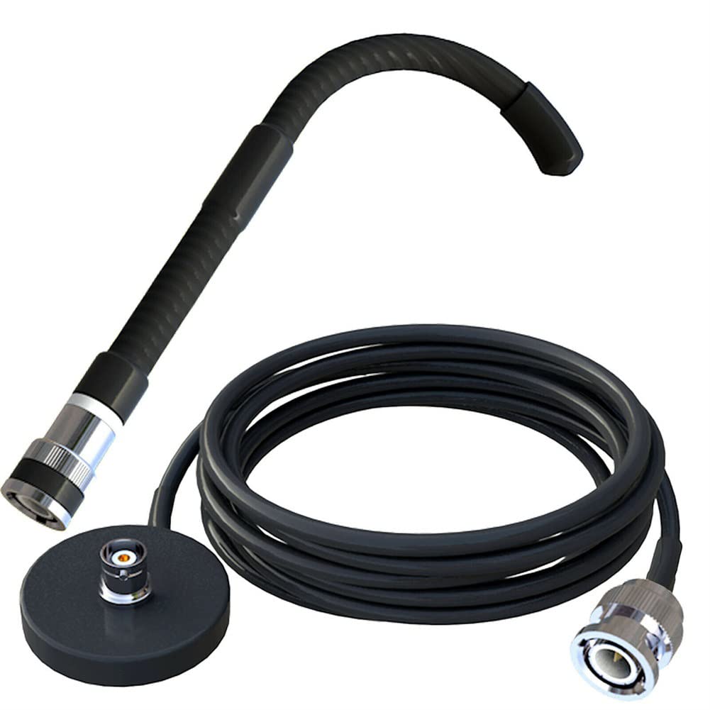 Bingfu Antenne CB Longue Portée 27 MHz Base Magnétique Antenne Radio CB