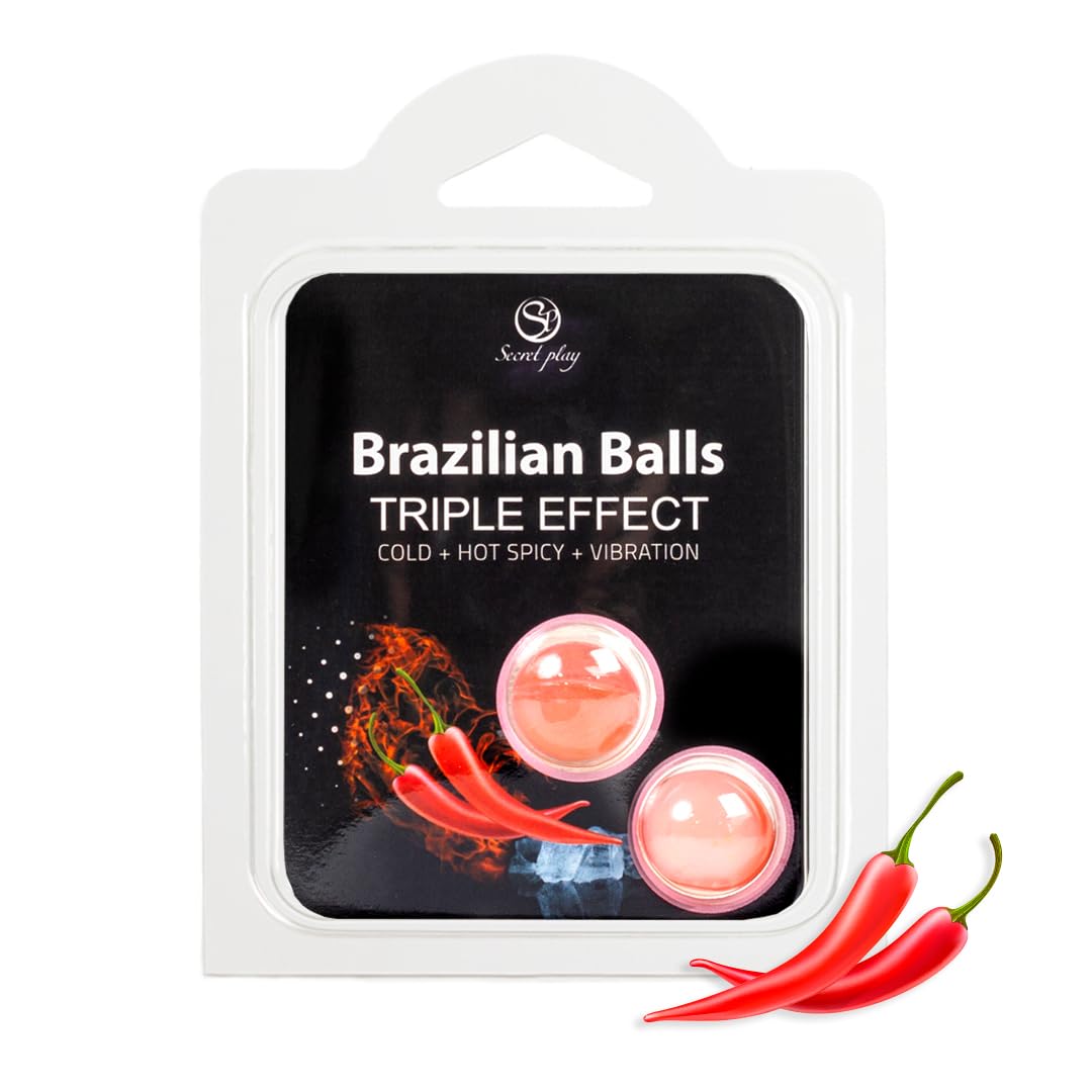 SECRET PLAY Set of 2 Brazilian balls, triple EFECTO
