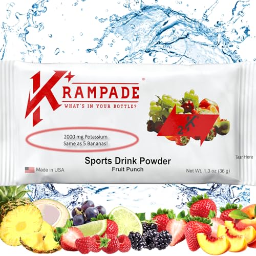 Krampade Anti-Cramping Potassium Replacement Sports Drink - 2K Fruit Punch