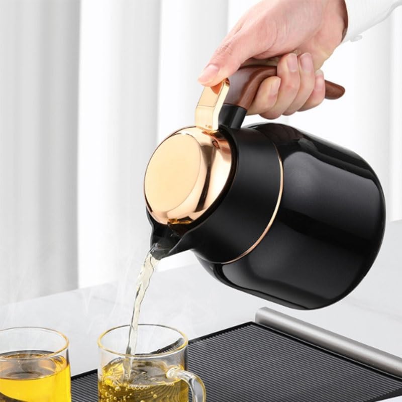 Stainless Steel Ceramic Spray Coated Tea Water Separation Insulation Large Capacity Brewing Kettle