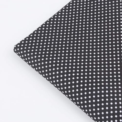 Image of Cotton Fabric DIY Making Supplies Quilting Patchwork Fabric Fat Quarter Bundles DIY for Quilting Cotton Patchwork Cushions (Black, 20 inch x 40 inch)