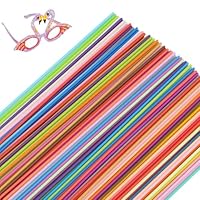 ytorgr 300PCS 3D Pen Filament Refill for 3doodler Start 3D Pen,2.5mm PCL Low Print Temperature Refills Case 30 Colors