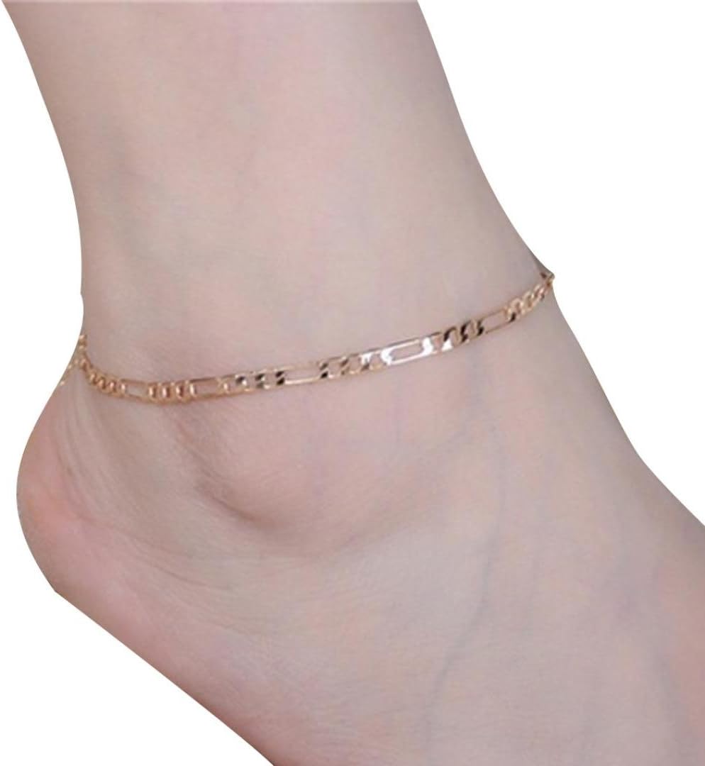 UPLOTER Anklet, Simple Fashion Anklet Metal Chain Anklets