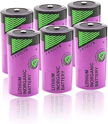 (6 unidades) 3.6V 8500mAh TL-5920 C Reemplazo para batería de litio primaria Tadiran (ER26500 LS26500)