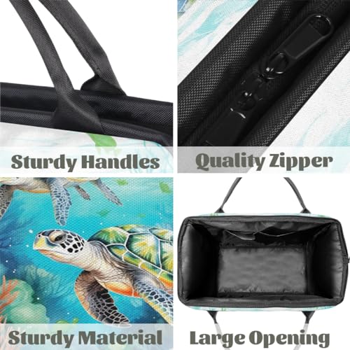 Sea Turtle Travel Duffel Bag Sports Tote Gym Bag Carry on Weekender Overnight Bag for Women and Men4