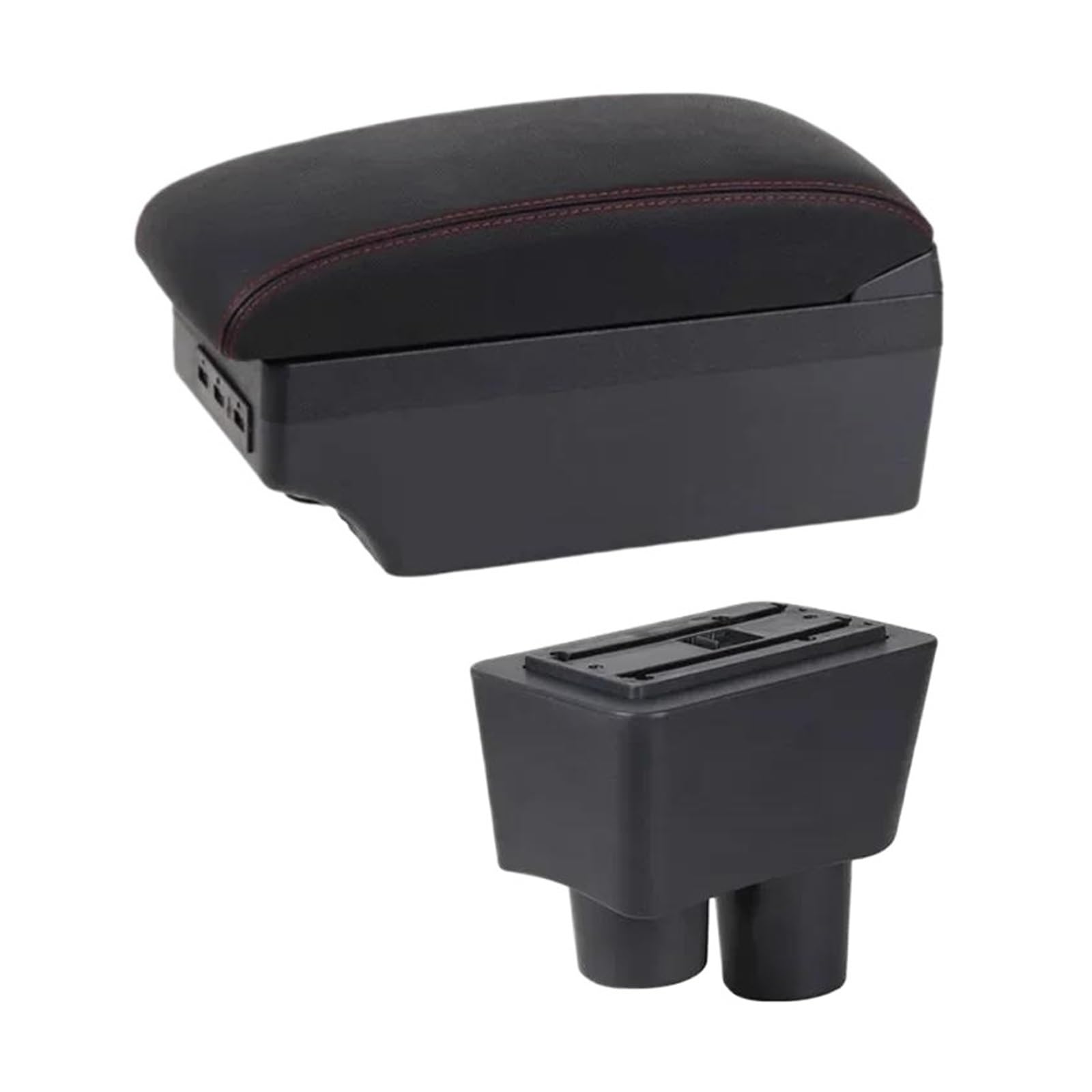 Otbehuwj E1 Red Line Car Armrest Box Interior Retrofit Storage Box For Nissan For Almera For Versa