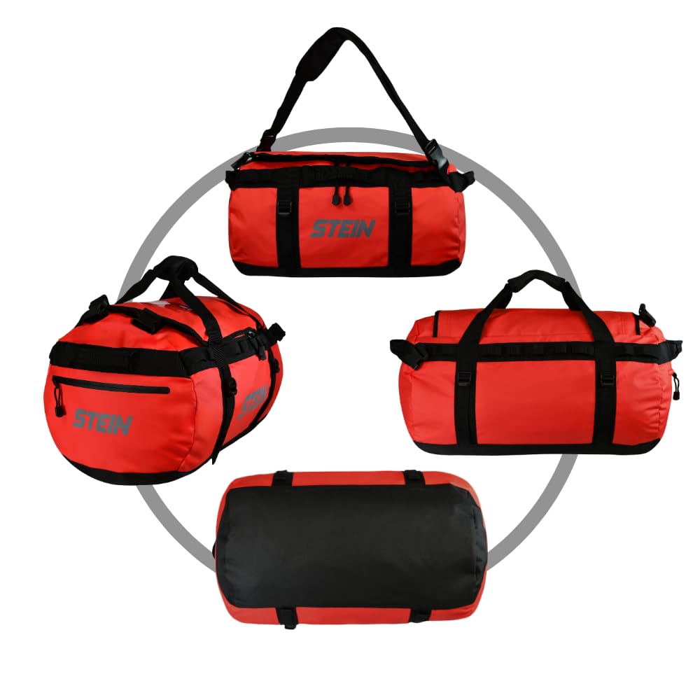 STEIN - Bolsa de transporte y mochila resistente al agua de 40 k, 70 l y 90 l, de PVC duradero para exteriores, acampadas, deportes, deportes acuáticos, Red, 70L