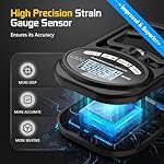 Hand Grip Strength Tester Trainer - Electronic Hand Dynamometer Forearm Grip Strengthener Exerciser Digital Training Gauge 265 Lbs 120 Kgs for Sport Home School Use - Image 4