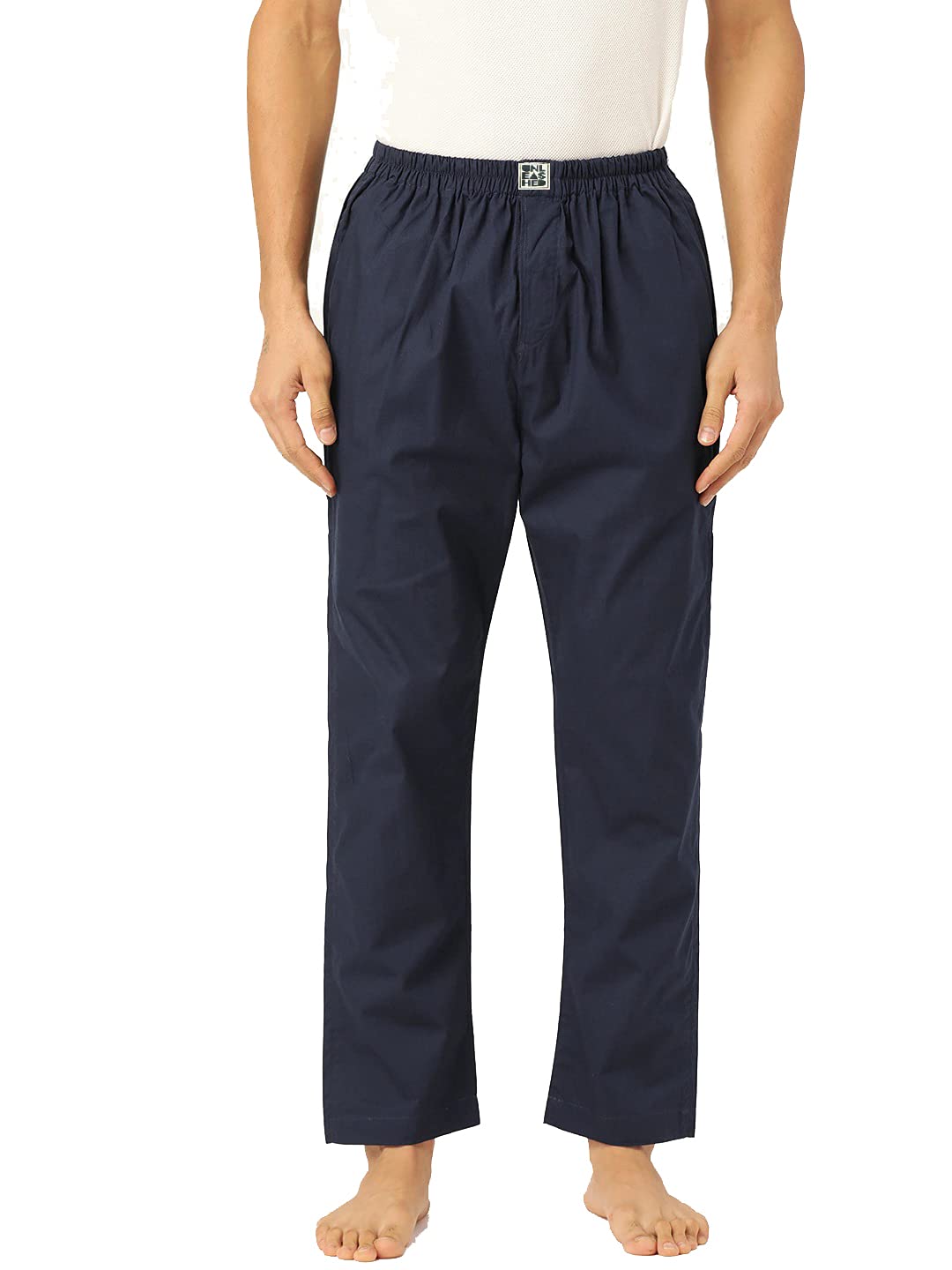 BOTTOMLINE Unleashed Men's 100% Cotton Solid Kids Pajamas/Lower Bottom Trackpants (Kids) (Navy Blue, 1-2 Years)