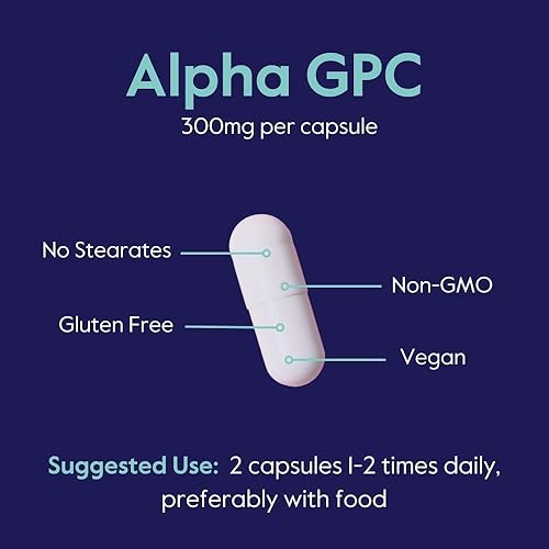 Miniatura 5 de BESTVITE Alpha GPC 300mg (120 cápsulas vegetarianas) - Sin estearatos - Vegano - Sin OMG - Sin gluten