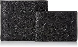 Coach Men's Coin Wallet, Black, One Size