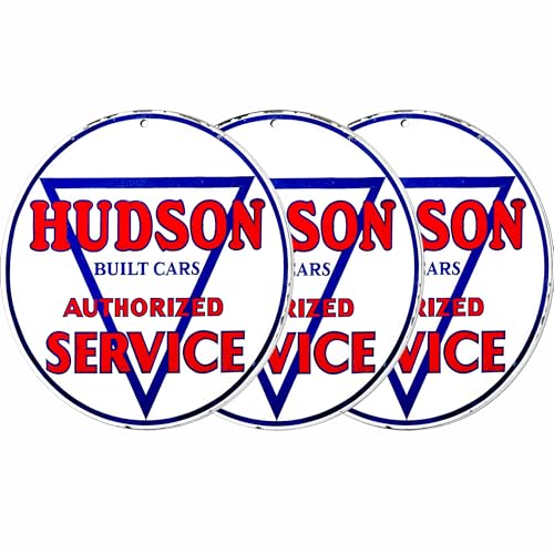 Brotherhood Round Metal Sign for Hudson Built Cars Authorized - Wall Decor