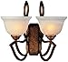 Classic Lighting 68902 GB Alpha, Glass and Iron, Sconce/Wallbracket, 12" x 17" x 16", Golden Bronze