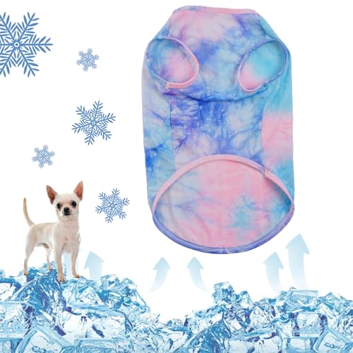 QBLEEV Colete refrescante para cães, camisetas respiráveis para cães, camiseta de verão com proteção