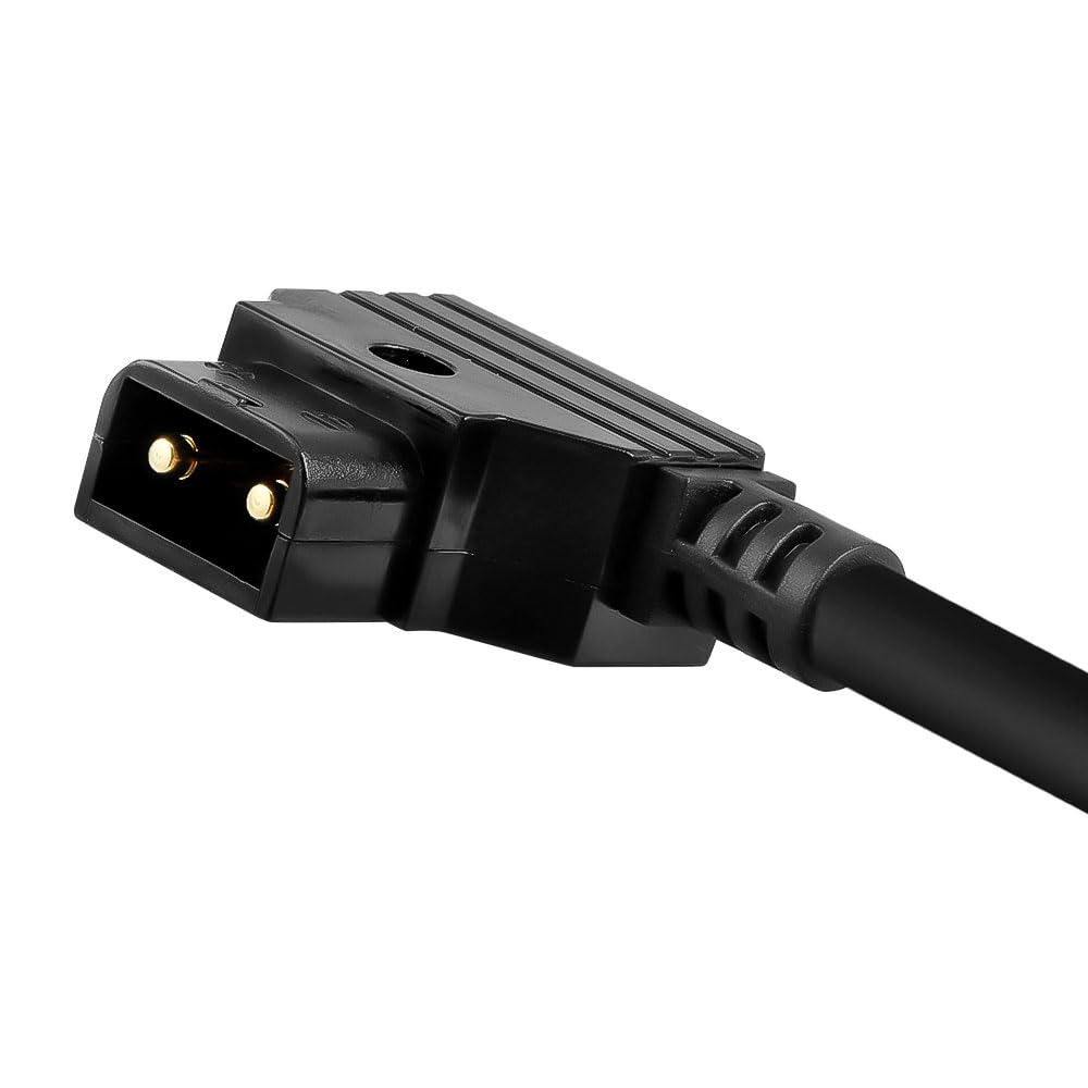 Uonecn D-tap do XLR 3-pinowy żeński kabel zasilający do RC 120B, do oświetlenia wideo LED, 1 m/100.1 cm