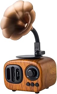 UKCOCO 1PC record player speakers portable radios mini radio speakers home speakers portable speaker retro speakers portable retro speaker radio gift b7 phonograph USB