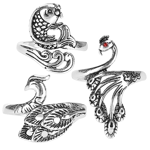 Knitting Crochet Loop Ring,3Pcs Adjustable Knitting Thimbles Metal Yarn Finger Holder Open Finger Holder Crochet Knitting Craft Accessories Tools