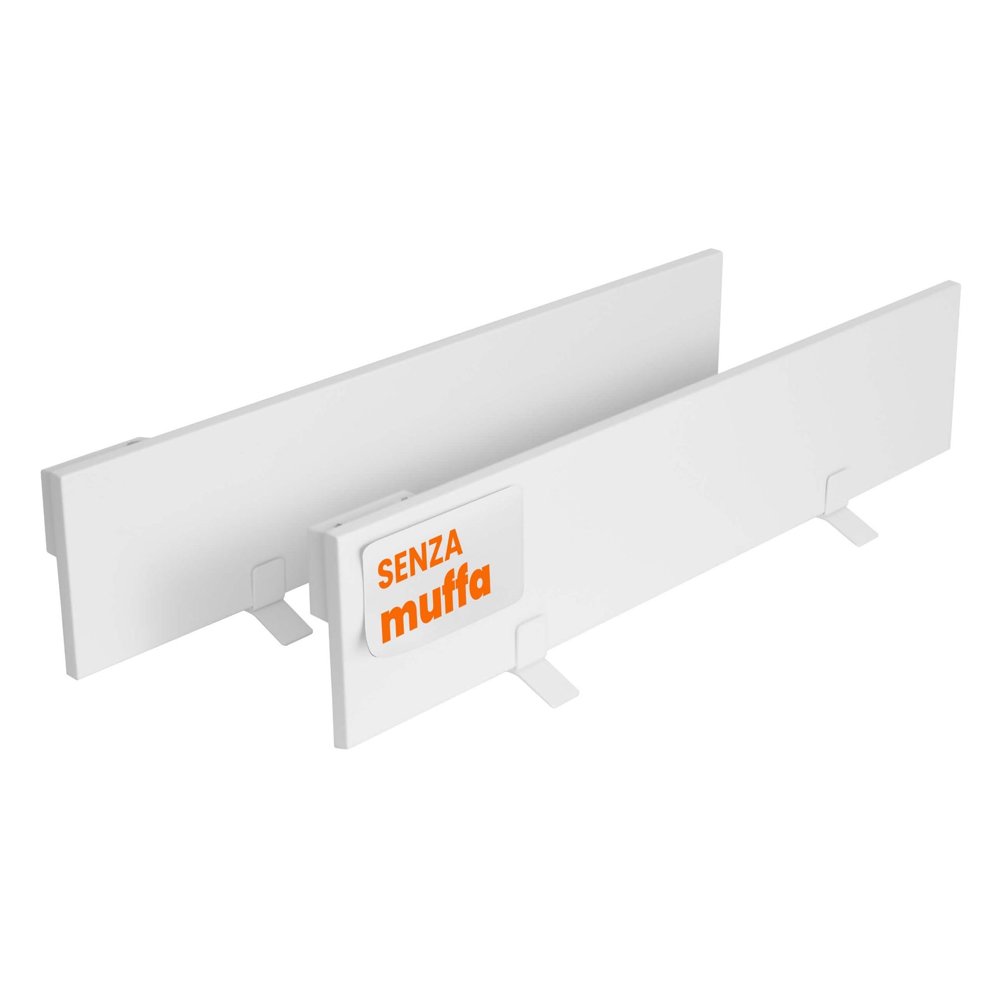riscaldatore anti-muffa 60W, 12 x 60 x 1,3 cm, 2 pannelli per parete e bagno, riscaldamento a infrarossi elettrico, IP44