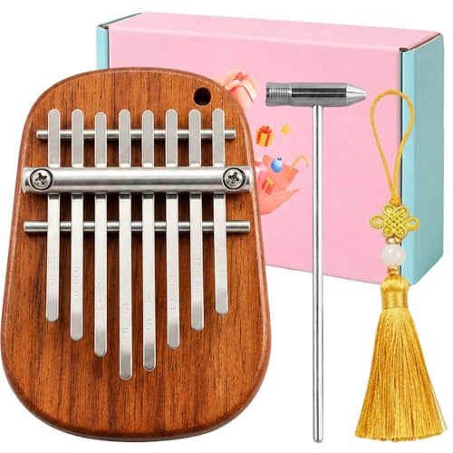 3 Stück Kalimba Musikinstrument Set Mit Daumenklavier Klöppel Und Anhänger Klangvoll Und Einfach Zu Spielen Kompakt Und Tragbar Perfekt Für Anfänger Und Musikliebhaber Im Alltag