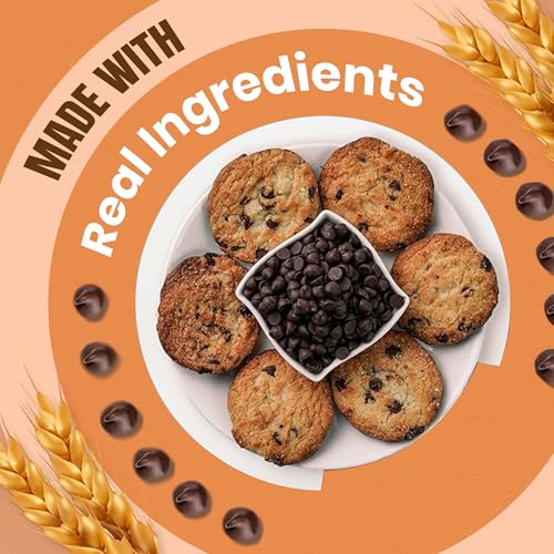Image of CookieMan Choco Chip Cookies - 150g | Biscuits made with Premium Chocolate Chips for a Rich, Intense Flavor | Perfect Snack Jar for Home, Office or Travel