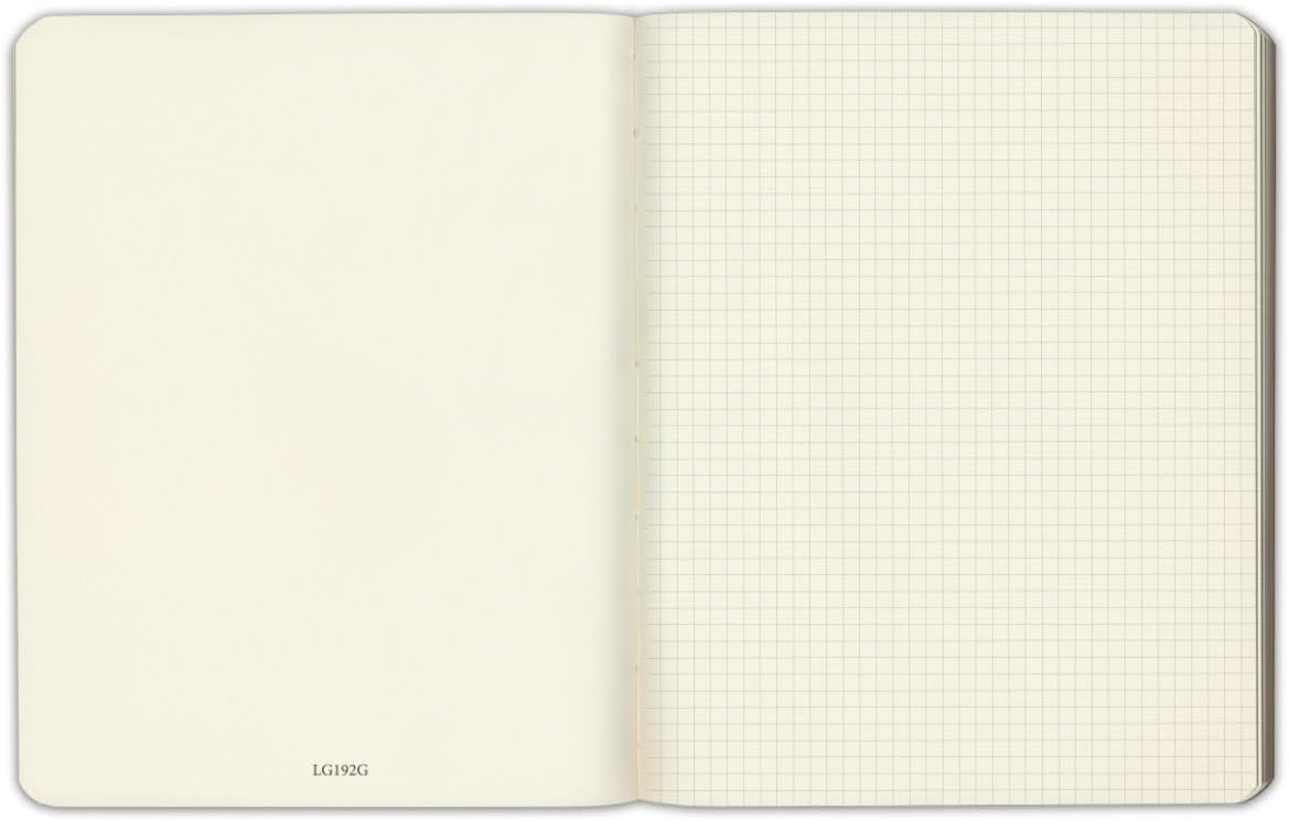 Gallery Leather Journal Notebook - 192 Pages, Softcover, For Men and Women, For Writing, Work & Travel, Handcrafted - Acadia Tan - 9.75 x 7.5, Large Grid