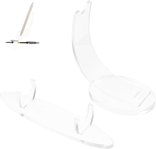Cabilock Organizador de bolígrafos acrílico, 2 piezas, soporte de acrílico para bolígrafos, soporte de brochas de maquillaje, soporte de
