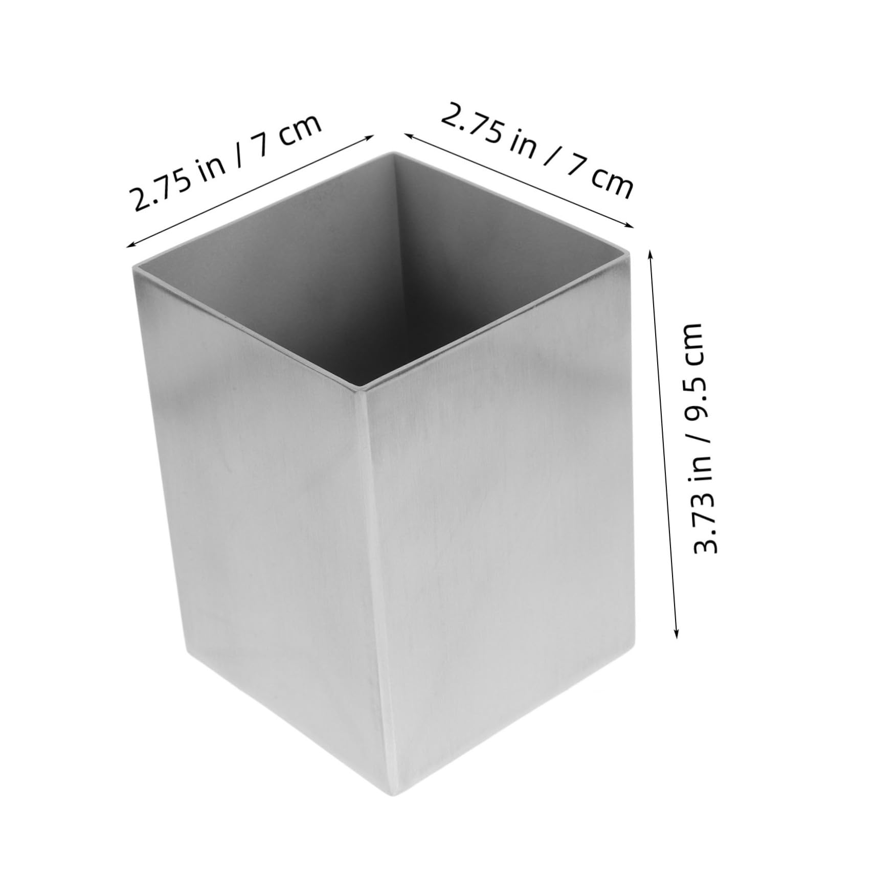 Holibanna Portapenne in Acciaio Inossidabile Spesso Contenitore per Matite Organizer da Scrivania Multifunzionale per Ufficio e Casa Capacità Ampia Portatile per Cancelleria e Piccoli
