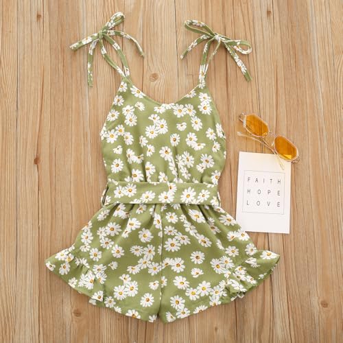 Image of Toddler Girl Clothes Baby Summer Cute Halter Romper 6 Months to 5 Years Old