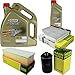Produktbild Filter Set Inspektionspaket 6 Liter Motoröl Castrol EDGE Titanium FST 5W-30 LL MANN-FILTER Innenraumfilter Luftfilter Ölfilter