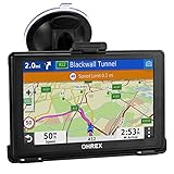 OHREX Auto Navi 5 Zoll mit 2022 UK Europa Karten (kostenlose lebenslange Updates), GPS Navigation für Auto LKW LKW LKW Wohnmobil Postcode POI, Speed Cam Alerts, Lane Guidance Assist