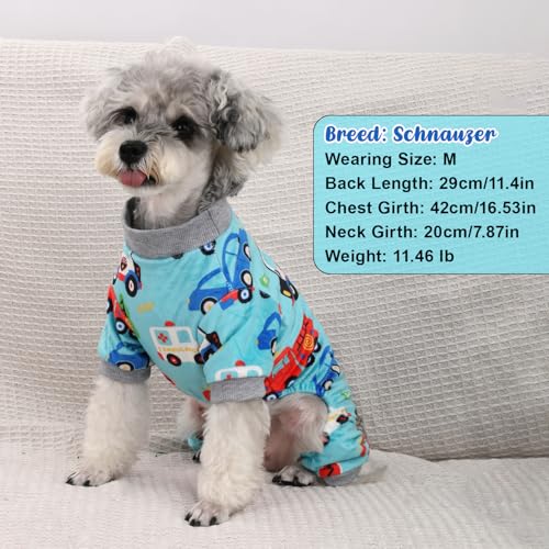 Pijamas para perro 4 pack suave y liviano para recuperación miniatura 2