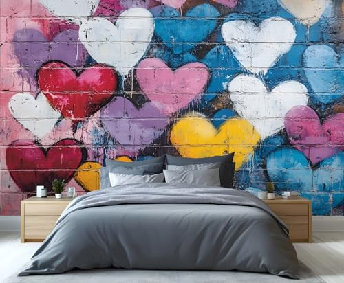 Papier peint Street Art Graffiti de type grande peinture murale abstraite intissée - 7