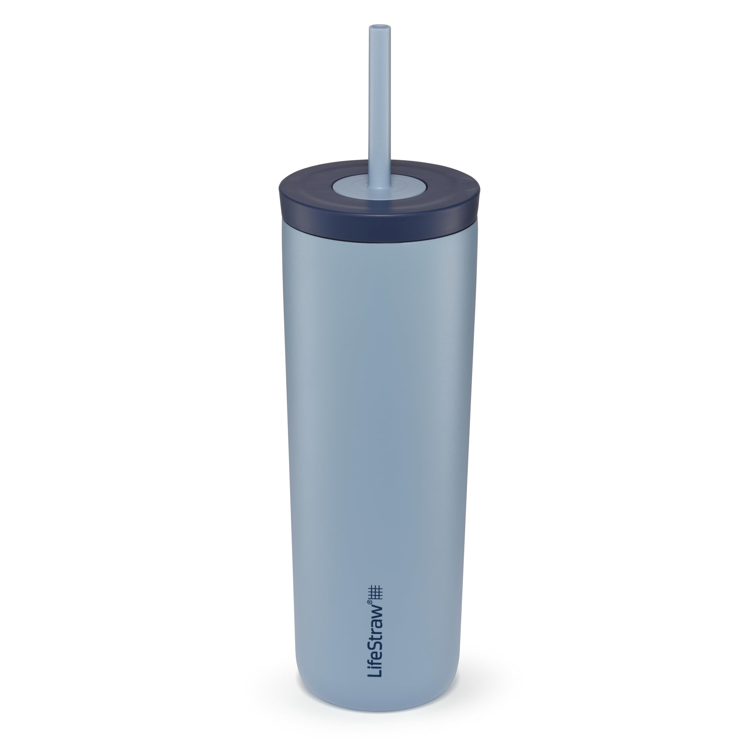 LifeStraw Go Series Tumbler 18oz Stainless Steel Icelandic Blue