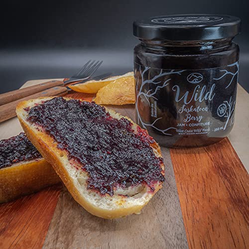 West Coast Wild Foods | Wild Saskatoon Berry Jam | 11.5 Oz | Local Wild Food #TOP4