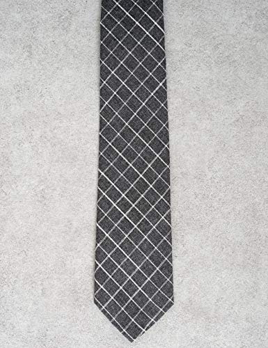 Image of Cotton Skinny Ties for Men, Plaid and Striped Slim Neckties