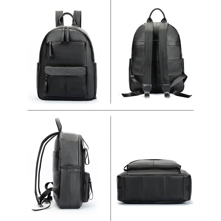 Fashionable and casual business backpack with a brain wrapped layer and cowhide book sentence travel backpack3