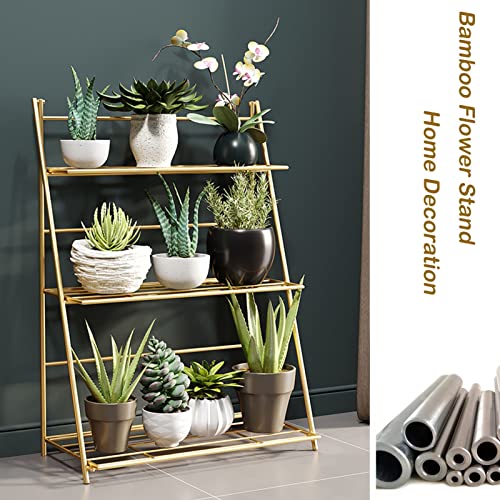 Support pour pots de fleurs en métal pour optimiser l'espace de votre salon avec style