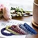 VLOMOT 6 Pcs Set 100% Pure Mulberry Silk Hair Scrunchies Hair Ties with 6 Chic Colors Everyday Skinny Scrunchies Silk Ponytail Holders Hair Care No Damage (Pastel)